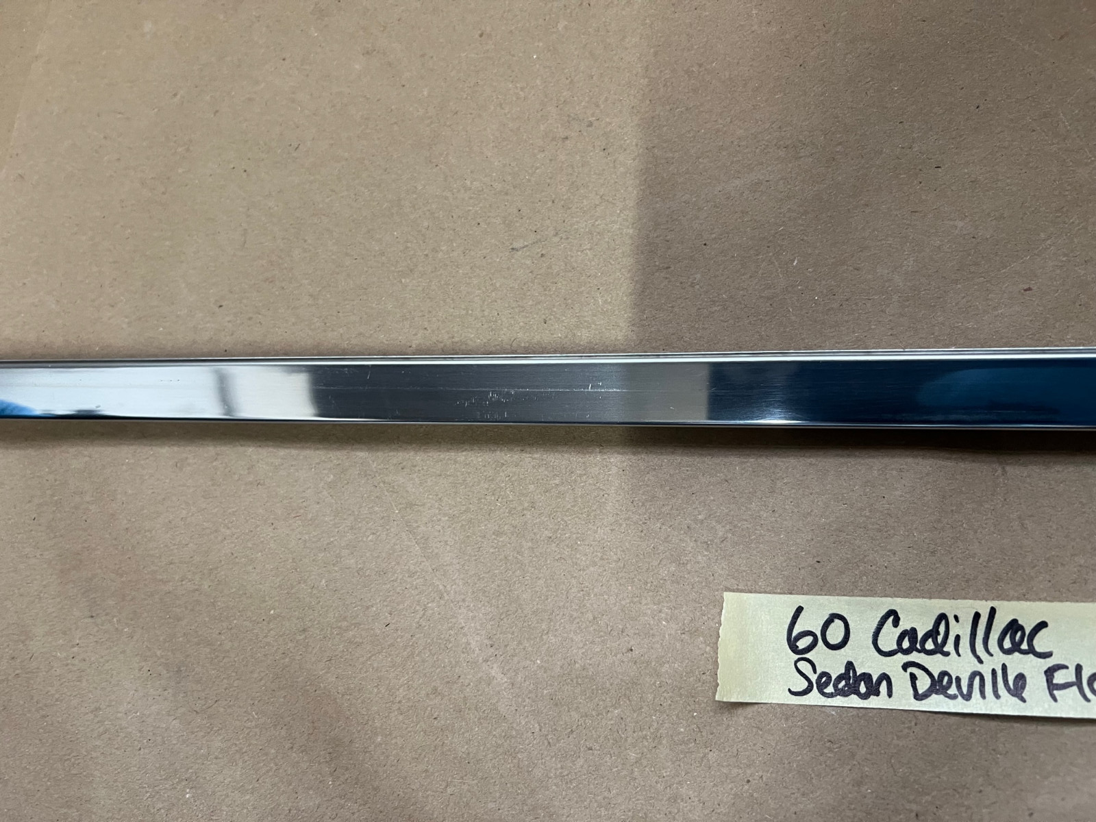 OEM 1959 1960 Cadillac Sed. Deville Flat Top DRIVER SIDE ROOF DRIP RAIL SCALP MOLDING TRIM #4755637 - Image 16
