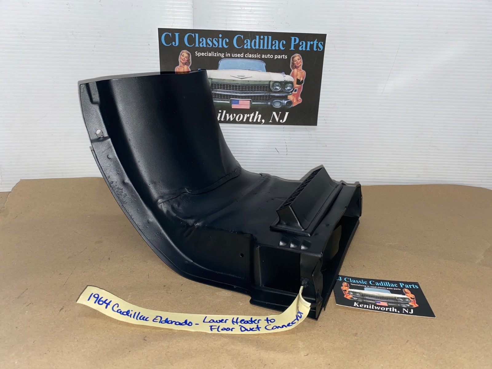 OEM 1963 1964 Cadillac Eldorado Deville FleetwoodA/C LOWER CENTER HEAT HEATER TO FLOOR DUCT VENT CONNECTOR #3512996 - Image 16
