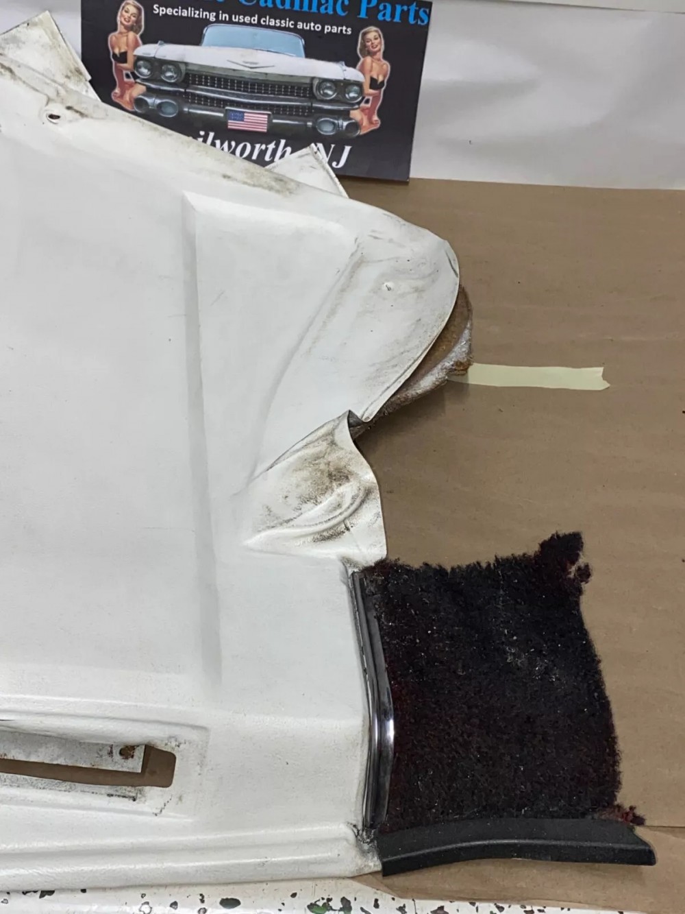 OEM 1971 1972 1973 1974 1975 1976 Cadillac Eldorado Convertible RIGHT REAR LOWER QUARTER DOOR PANEL TRIM ARM REST - Image 16