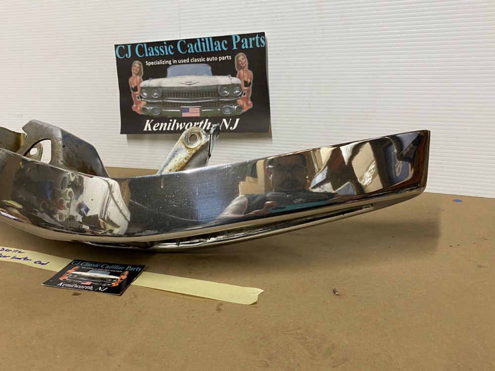 OEM 1973 Cadillac Deville Calais Fleetwood DRIVER SIDE LEFT BACK REAR BUMPER END #3515580 - Image 16