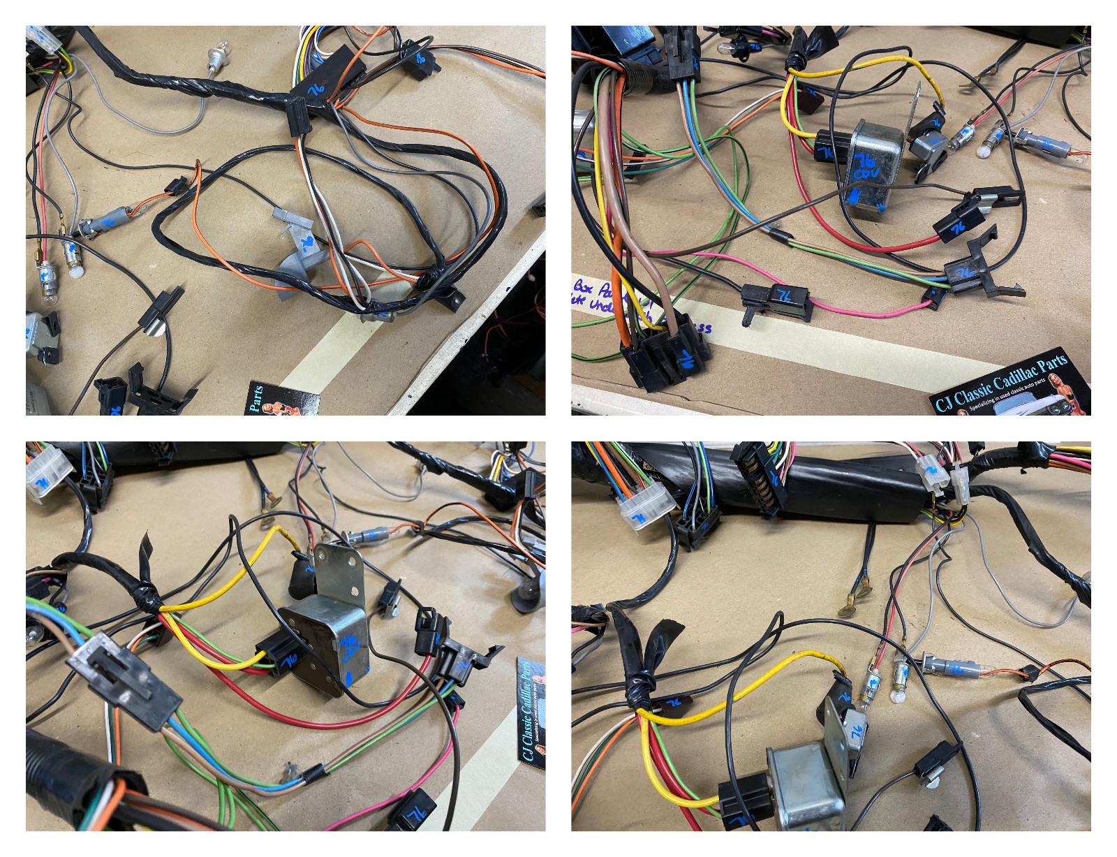 OEM 1976 Cadillac Deville Fleetwood Calais Eldorado COMPLETE UNDER DASH WIRE HARNESS With FUSE BLOCK PANEL ~43K Miles #12004292/#9629754 - Image 16
