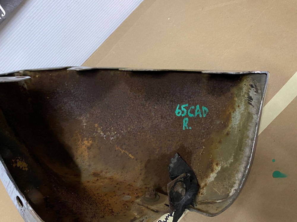 OEM 1965 Cadillac Deville Eldorado Fleetwood Calais RIGHT PASSENGER SIDE LOWER FRONT BUMPER END #1482256 - Image 16
