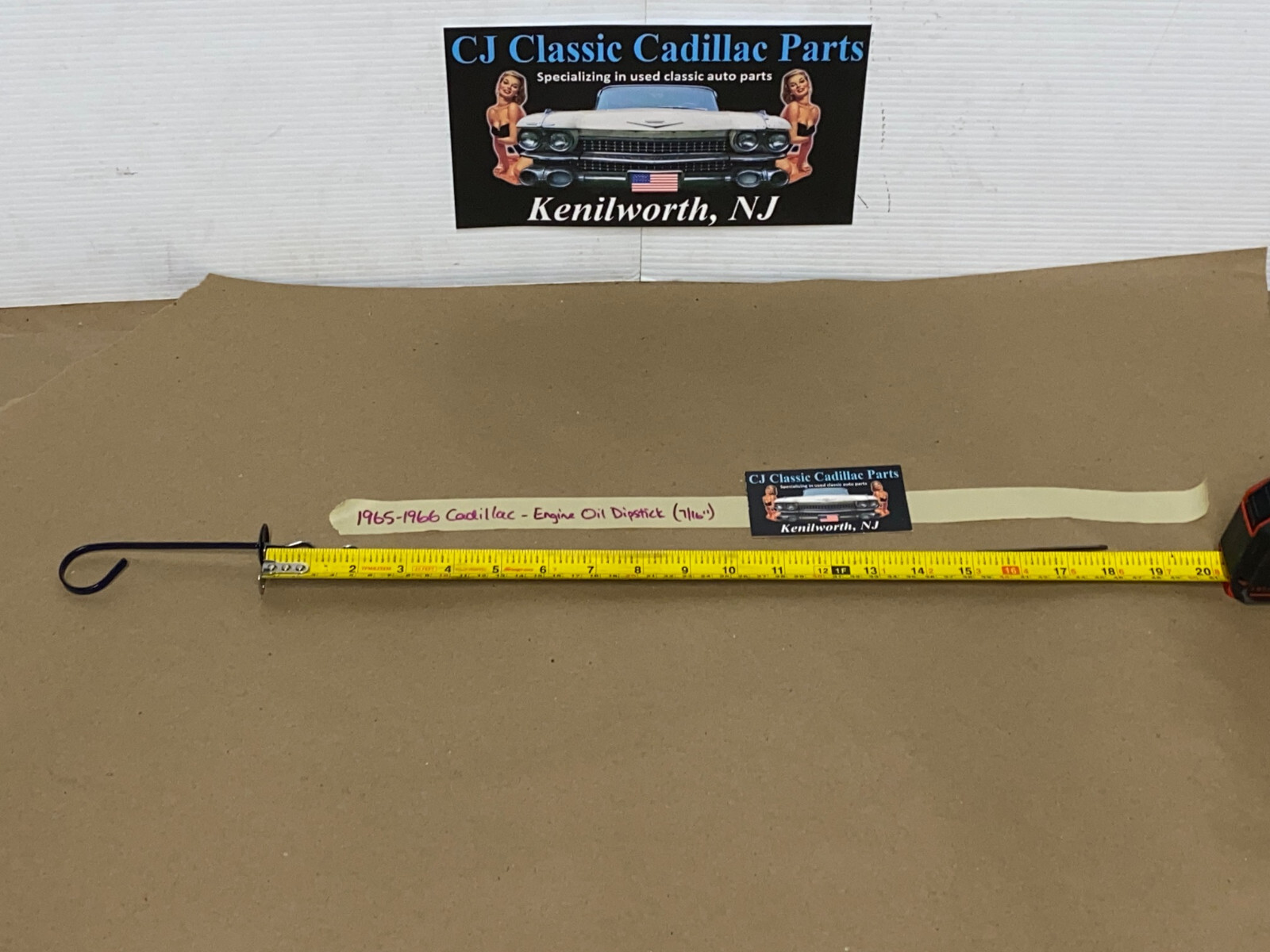 FACTORY ORIGINAL 1965 1966 Cadillac Deville Eldorado Fleetwood Calais 429 Engine OIL LEVEL INDICATOR DIPSTICK 7/16" #1482880 - Image 17