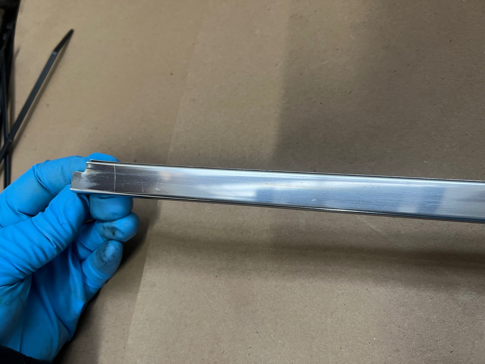 OEM 1959 1960 Cadillac Sed. Deville Flat Top DRIVER SIDE ROOF DRIP RAIL SCALP MOLDING TRIM #4755637 - Image 17