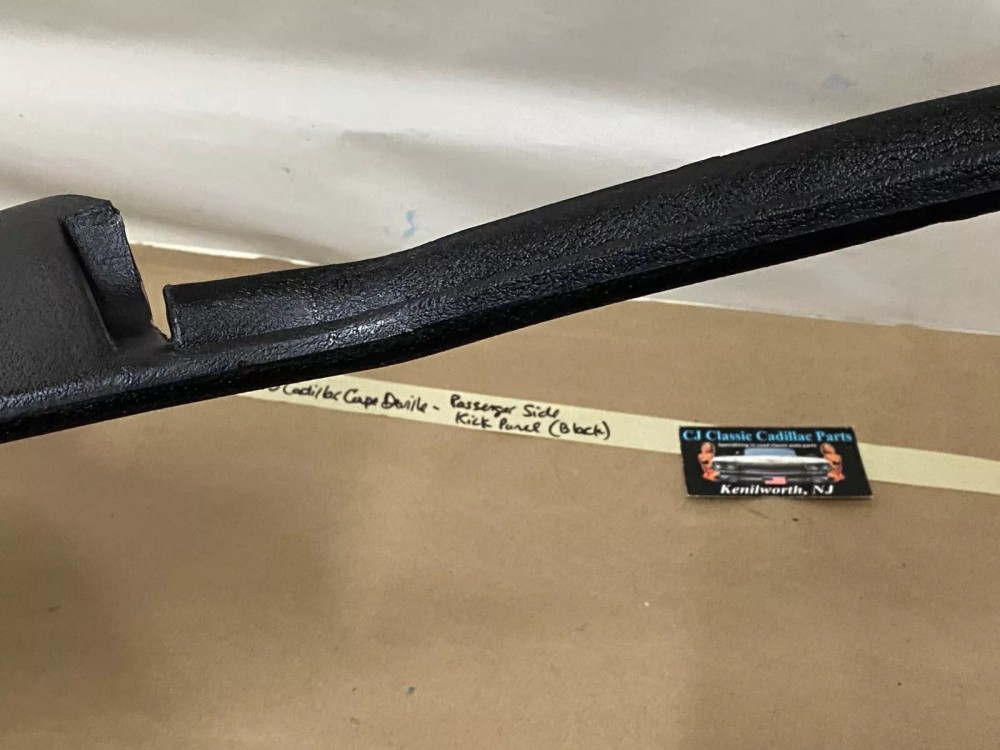 OEM 1971 1972 1973 1974 1975 1976 Cadillac Deville Eldorado Fleetwood Calais RIGHT PASSENGER SIDE LOWER KICK PANEL TRIM - BLACK #9826586 - Image 17