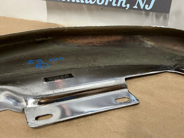 OEM 1959 Cadillac Deville Eldorado LEFT DRIVER SIDE FRONT BUMPER CENTER GRILL EXTENSION #1470318 - Image 17