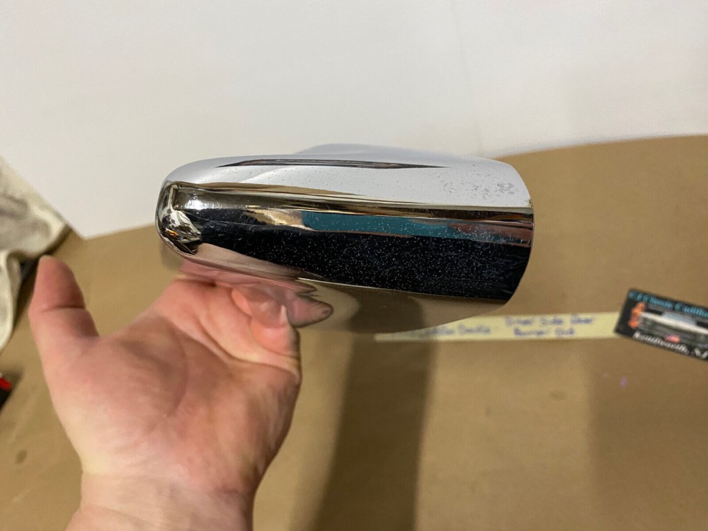 OEM 1974 1975 1976 Cadillac Deville Calais Fleetwood LEFT DRIVER SIDE BACK REAR CHROME BUMPER END #3515870 - Image 17