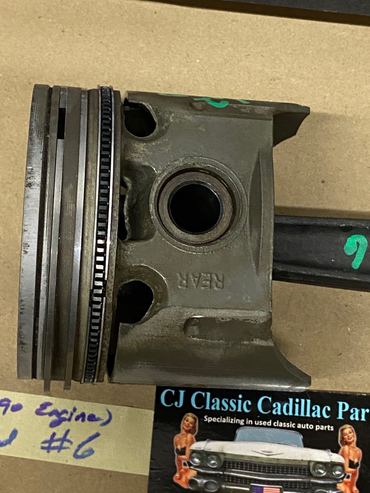 OEM 1959 1960 1961 1962 1963 Cadillac Deville Eldorado Fleetwood 390 Engine CONNECTING ROD WITH PISTON #6 #3511503 - Image 17