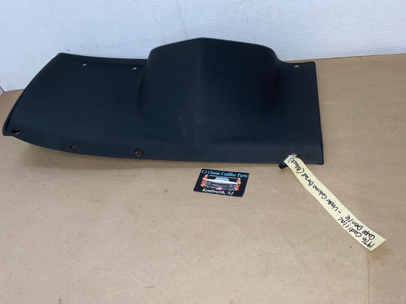 OEM 1974 1975 1976 Cadillac Deville Fleetwood Calais 1974 1975 1976 1977 1978 Eldorado LEFT DASH LOWER UNDER STEERING COLUMN BEZEL TRIM BLACK #3516124 - Image 17