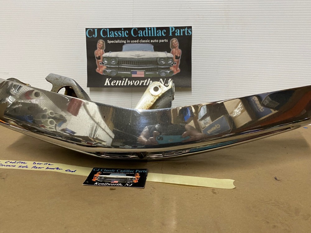 OEM 1973 Cadillac Deville Calais Fleetwood DRIVER SIDE LEFT BACK REAR BUMPER END #3515580 - Image 17