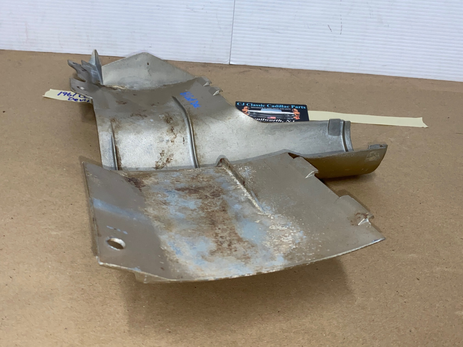OEM 1961 Cadillac Deville Eldorado Fleetwood LOWER DASH UNDER COLUMN BEZEL TRIM * TAN/LIGHT BROWN * #1475194 - Image 17