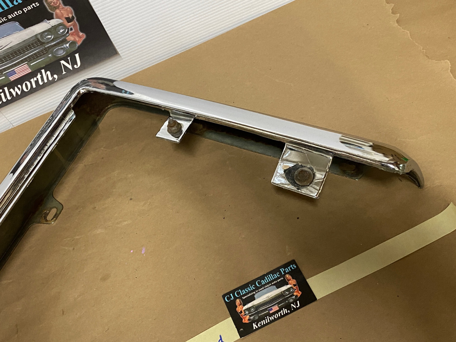 OEM 1973 1974 1975 1976 Cadillac Deville Calais Fleetwood Commercial Chassis LEFT DRIVER SIDE FRONT LOWER BUMPER END CORNER #1603644/#3515870 - Image 17