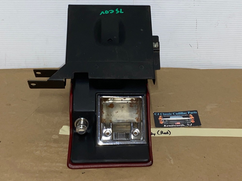 OEM 1974 1975 1976 Cadillac Deville Eldorado Fleetwood Calais DASH ASHTRAY ASH TRAY ASSEMBLY WITH TRACKS (RED) - Image 17