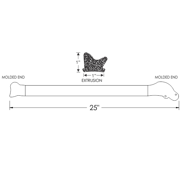 NEW 1971 1972 1973 1974 1975 1976 CADILLAC ELDORADO CONVERTIBLE WINDSHIELD A PILLAR HINGE PILLAR SEAL WEATHERSTRIP RIGHT & LEFT - Image 3