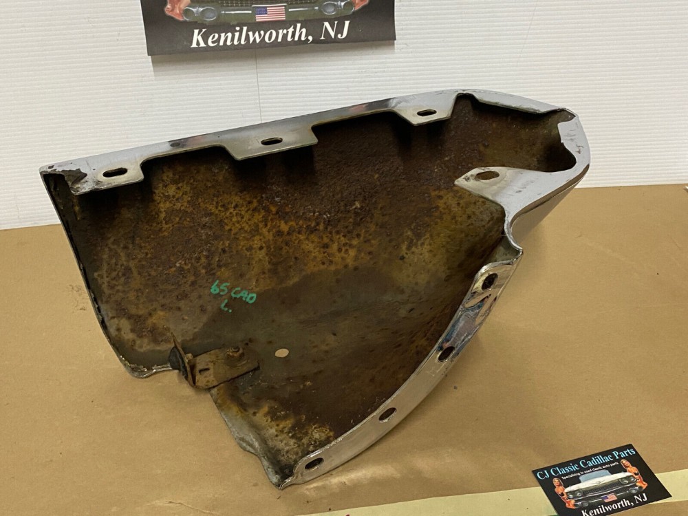 OEM 1965 Cadillac Deville Eldorado Fleetwood Calais LEFT DRIVER SIDE LOWER FRONT BUMPER END #1482255 - Image 19