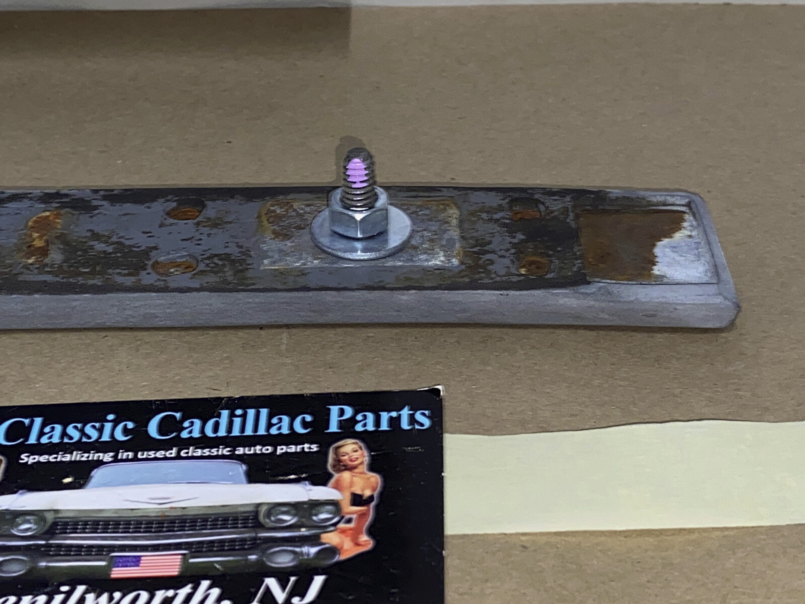 OEM 1975 1976 1977 1978 CADILLAC ELDORADO FRONT BUMPER CENTER BAR IMPACT STRIP CUSHION W/STUDS #1605272 LEFT OR RIGHT SIDE - Image 18