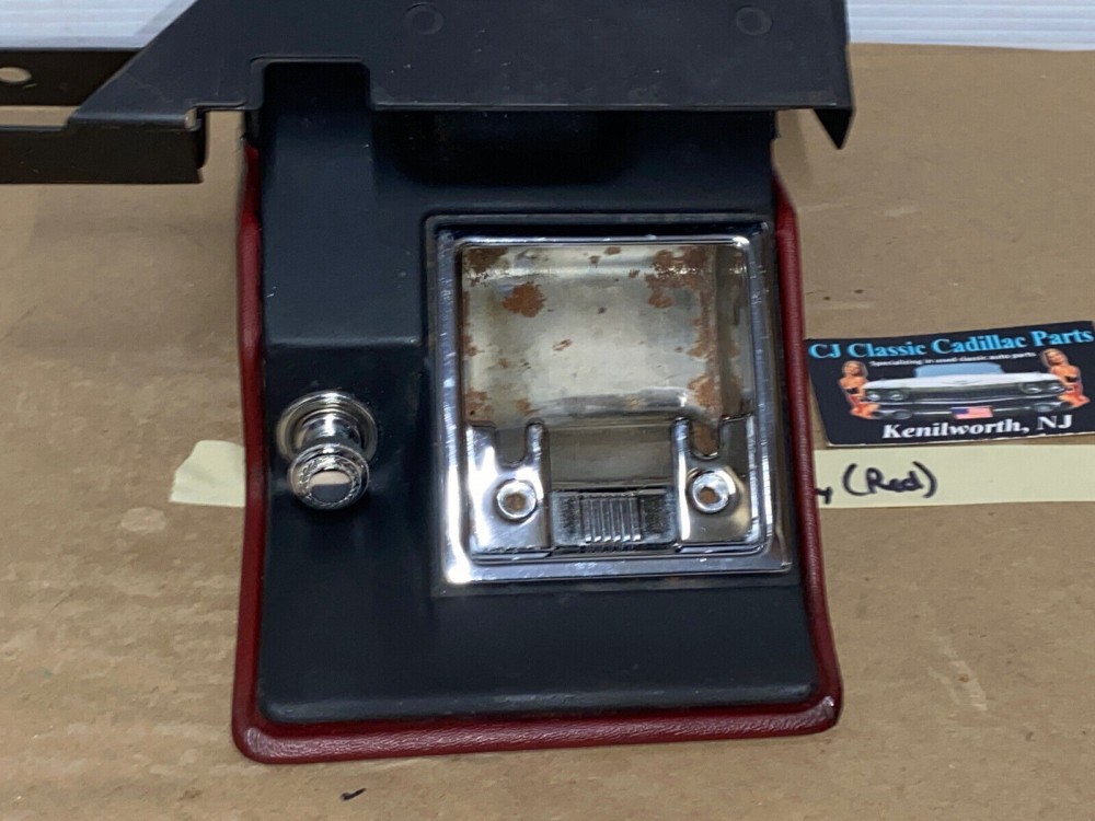 OEM 1974 1975 1976 Cadillac Deville Eldorado Fleetwood Calais DASH ASHTRAY ASH TRAY ASSEMBLY WITH TRACKS (RED) - Image 18