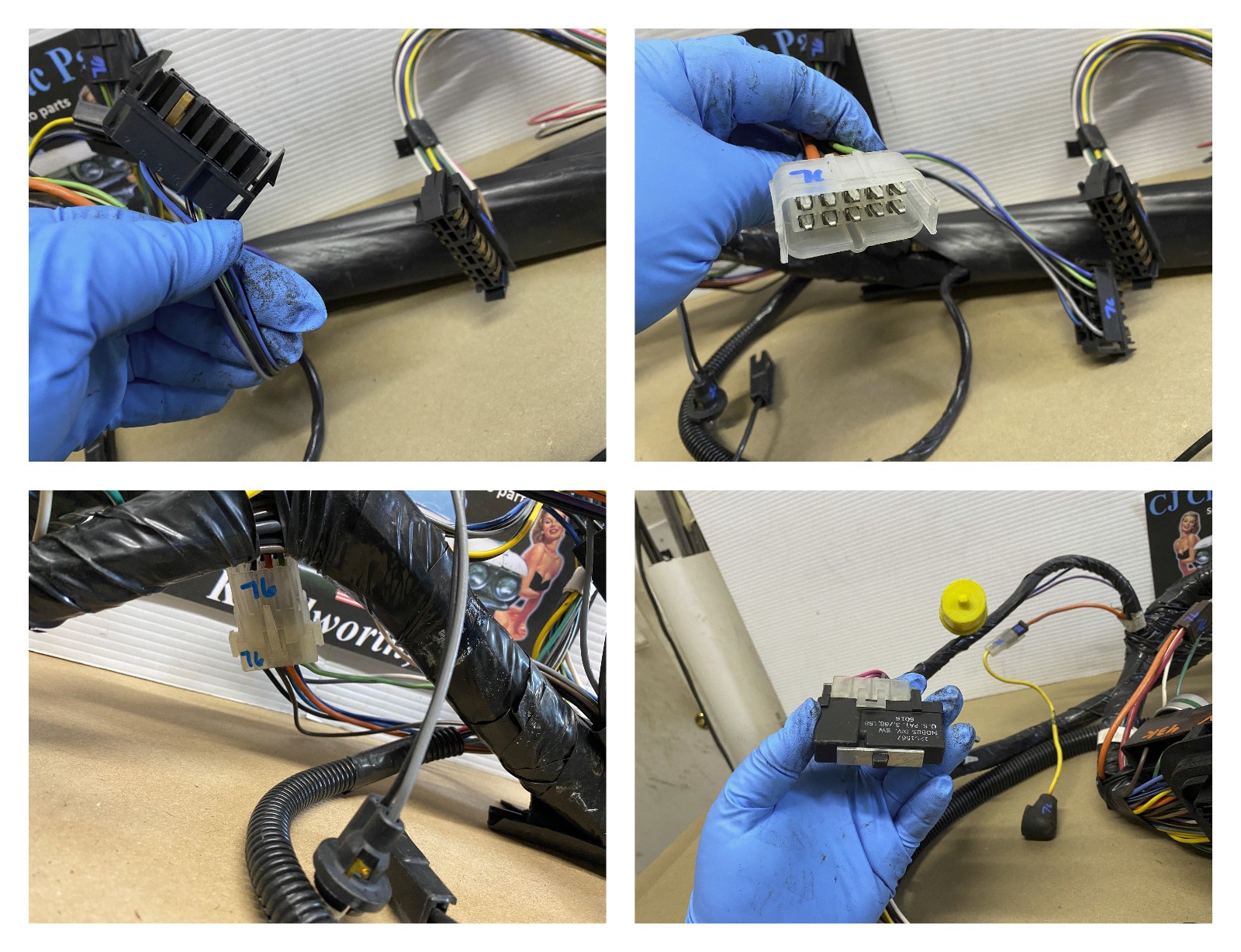 OEM 1976 Cadillac Deville Fleetwood Calais Eldorado COMPLETE UNDER DASH WIRE HARNESS With FUSE BLOCK PANEL ~43K Miles #12004292/#9629754 - Image 19