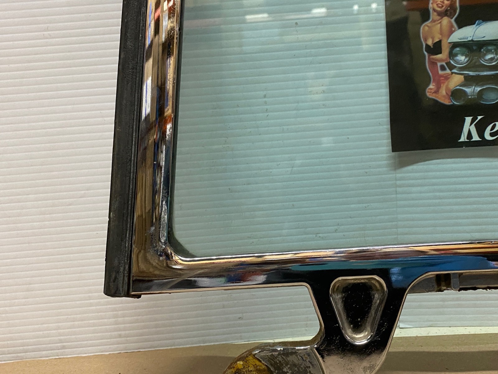 OEM 1962 1963 1964 Cadillac Eldorado Deville Convertible RIGHT REAR QUARTER WINDOW GLASS & FRAME #4439717/#5719066 - Image 19