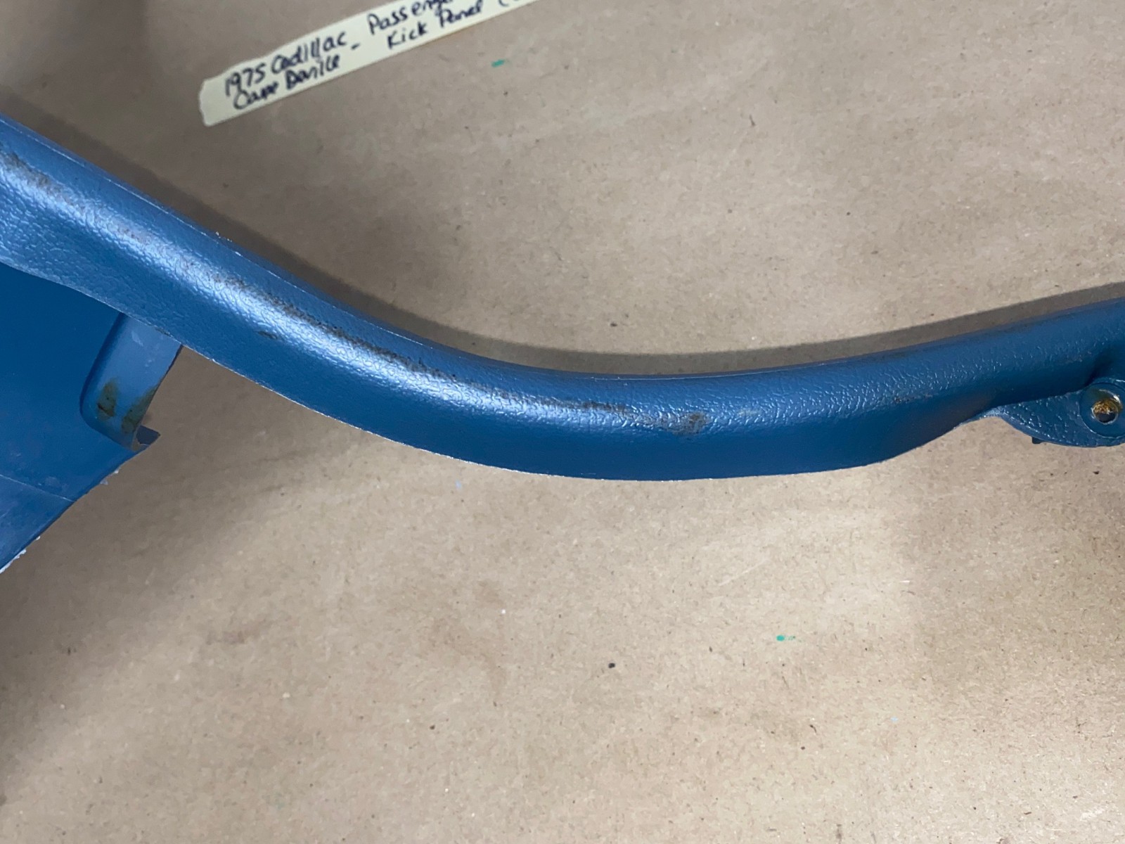 OEM 1971 1972 1973 1974 1975 1976 Cadillac Deville Eldorado Fleetwood Calais RIGHT PASSENGER SIDE LOWER KICK PANEL TRIM - BLUE - Image 21