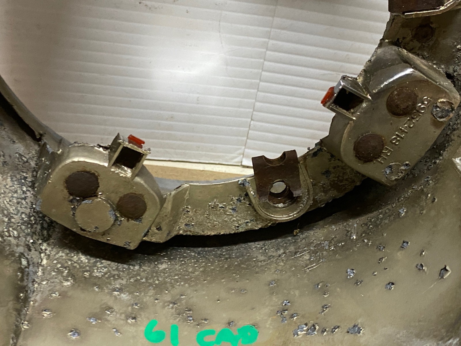 OEM 1961 Cadillac Deville Eldorado Fleetwood RIGHT PASSENGER SIDE OUTER LOW BEAM HEADLIGHT HOUSING BEZEL #5952452 - Image 19
