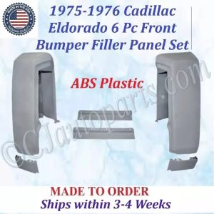 NEW 1975-1976 Cadillac Eldorado 6 Pc Front Bumper Fillers Panel Set