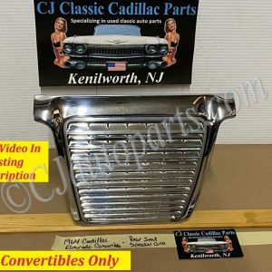 OEM 1959 1960 1961 1962 1963 1964 CADILLAC CONVERTIBLE REAR SEAT SPEAKER GRILL TRIM SUPPORT BRACKET #4758710/#4765491