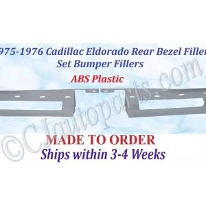NEW 1975-1976 Cadillac Eldorado 2 Pc Rear Bezel Filler Set Bumper Fillers