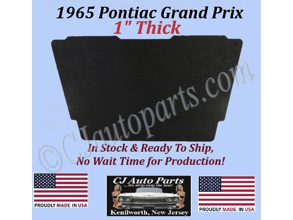 REM 1965 PONTIAC GRAND PRIX HOOD INSULATION IN STOCK - 1" THICK - GPX-HIN-020