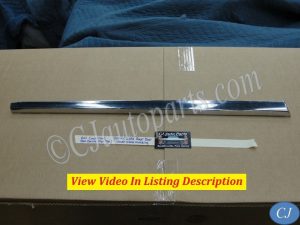 OEM 1959 1960 Cadillac Sedan Deville Flat Top LEFT REAR DOOR UNDER GLASS LOWER MOLDING TRIM #4753856