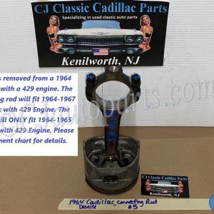 OEM 1964 1965 1966 1967 Cadillac Deville Fleetwood Eldorado Calais 429 ENGINE CONNECTING ROD & PISTON #5
