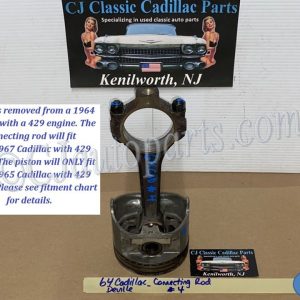 OEM 1964 1965 1966 1967 Cadillac Deville Fleetwood Eldorado Calais 429 ENGINE CONNECTING ROD & PISTON #2