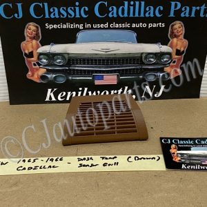 NEW 1965 1966 CADILLAC DEVILLE ELDORADO FLEETWOOD CALAIS DASH IN-CAR TEMP SENSOR GRILL COVER TRIM - BROWN