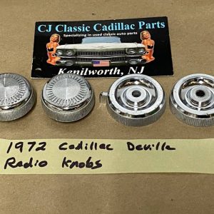 OEM 1971 1972 1973 Cadillac Fleetwood Deville Calais Eldordo DASH RADIO KNOBS #1497001 #1497099