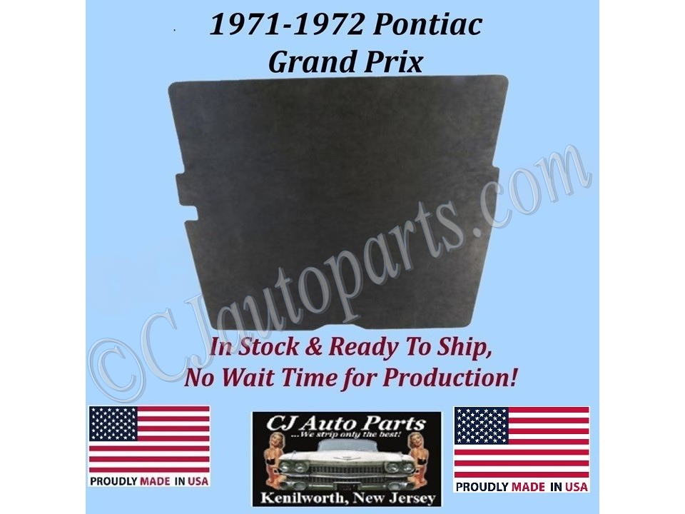 REM 1971-1972 PONTIAC GRAND PRIX HOOD INSULATION IN STOCK - 1/2" THICK - GPX-HIN-045