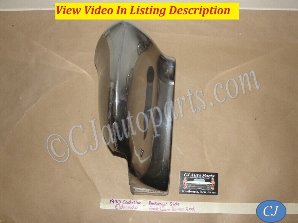 OEM 1967 1968 1969 1970 Cadillac Eldorado RIGHT PASSENGER SIDE LOWER FRONT BUMPER END CORNER #3513942