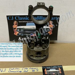 OEM 1959 1960 1961 1962 1963 Cadillac Deville Eldorado Fleetwood 390 Engine CONNECTING ROD WITH PISTON #7 #1470497/#3511503