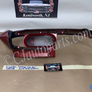 OEM 1971 1972 Cadillac Eldorado RIGHT QUARTER PANEL EXTENSION TAIL LIGHT SURROUND W/ FILLERS #8795073