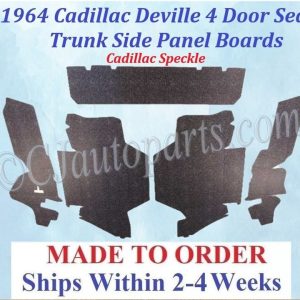 NEW 1964 Cadillac Sedan Deville 4 Door TRUNK SIDE BOARD PANELS - Cadillac Speckle- #CAD-SDP-272