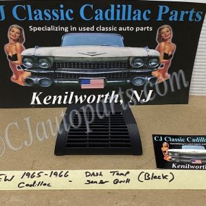 NEW 1965 1966 CADILLAC DEVILLE ELDORADO FLEETWOOD CALAIS DASH IN-CAR TEMP SENSOR GRILL COVER TRIM - BLACK