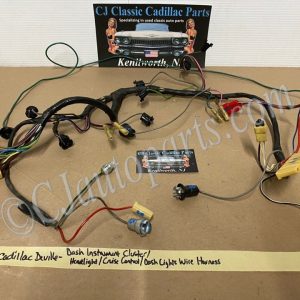 OEM 1960 Cadillac Deville Eldorado Fleetwood DASH INSTRUMENT CLUSTER SPEEDOMETER, HEADLIGHTS, CRUISE CONTROL, DASH LIGHTS WIRE HARNESS CONNECTORS