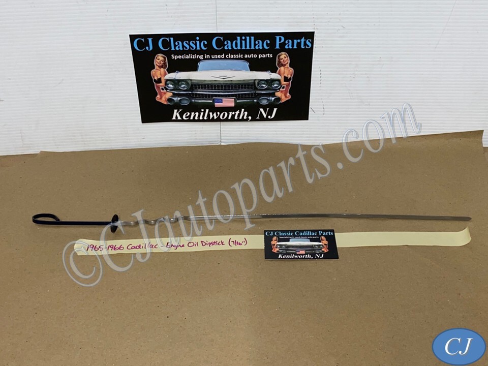 FACTORY ORIGINAL 1965 1966 Cadillac Deville Eldorado Fleetwood Calais 429 Engine OIL LEVEL INDICATOR DIPSTICK 7/16" #1482880