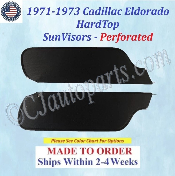 1971 1972 1973 Cadillac Eldorado HardTop SUNVISORS (PAIR) #CAD-SVR-520