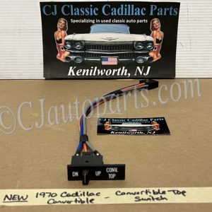 NEW 1970 Cadillac Deville CONVERTIBLE TOP SWITCH WITH WIRE HARNESS PIGTAIL