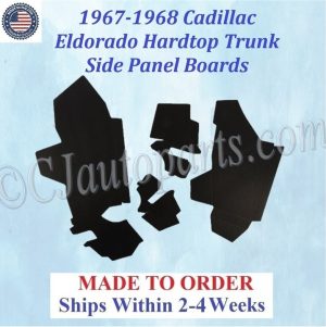 1967 1968 Cadillac Eldorado Hardtop TRUNK SIDE BOARD PANELS #CAD-SDP-305
