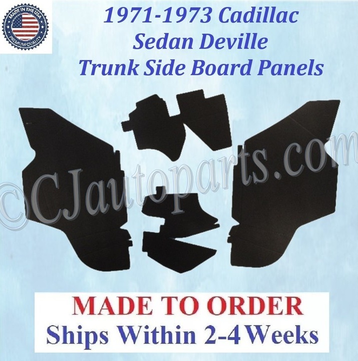 1971 1972 1973 Cadillac Sedan Deville Hardtop TRUNK SIDE BOARD PANELS #CAD-SDP-345