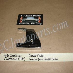OEM 1965 1966 Cadillac Fleetwood Deville LEFT DRIVER SIDE FRONT INTERIOR DOOR HANDLE BEZEL TRIM #4489745