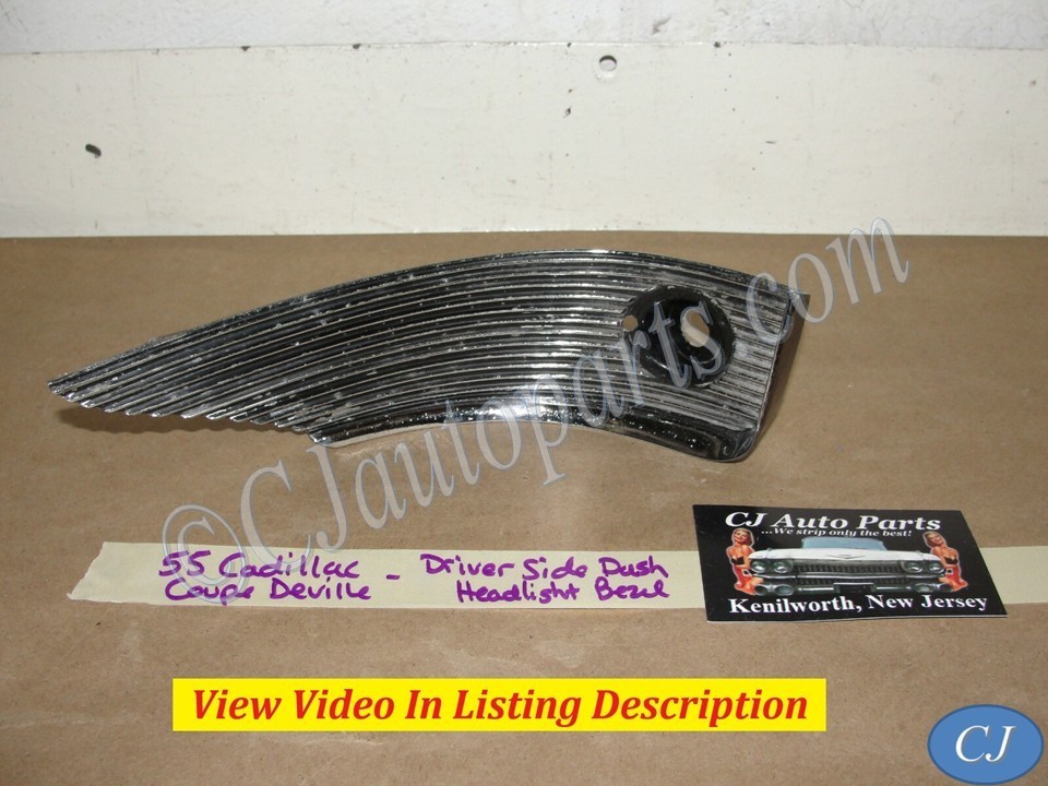 OEM 1955 Cadillac Deville Eldorado Fleetwood LEFT DRIVER SIDE DASH HEADLIGHT SWITCH BEZEL TRIM