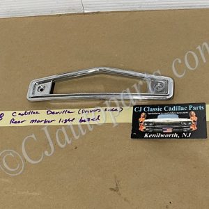 OEM 1968 Cadillac Deville Fleetwood Calais LEFT DRIVER SIDE REAR MARKER LIGHT BEZEL TRIM ESCUTCHEON #5960391