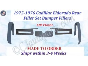 NEW 1975-1976 Cadillac Eldorado 5 Pc Rear Filler Set Bumper Fillers